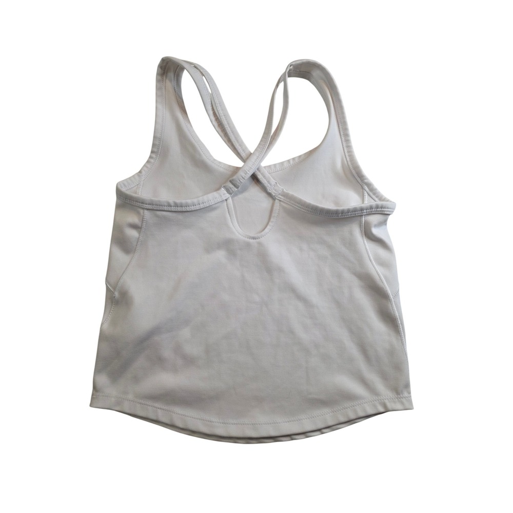 Nike One Dri-FIT Women White Cross Back Training Tank Top FZ5598-100 Size S - Picture 2 of 6